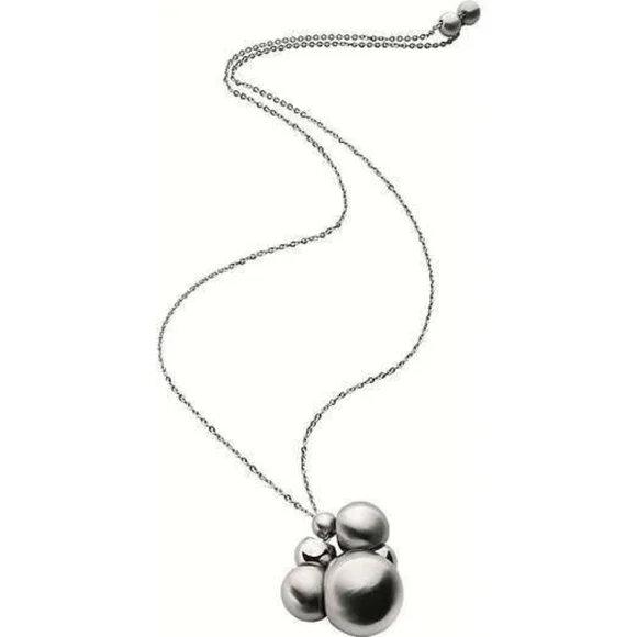 BREIL CHAOS Adjustable Necklace with Polished & Satin Steel Spheres EUC - Picture 3 of 12